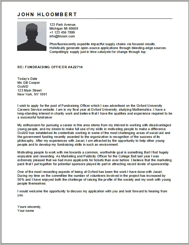 Buttondown cover letter template