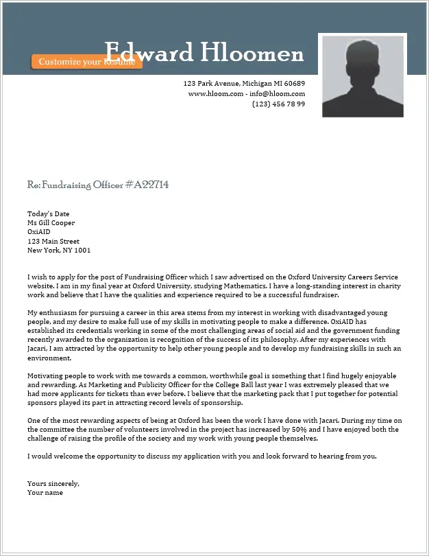 Steely cover letter template