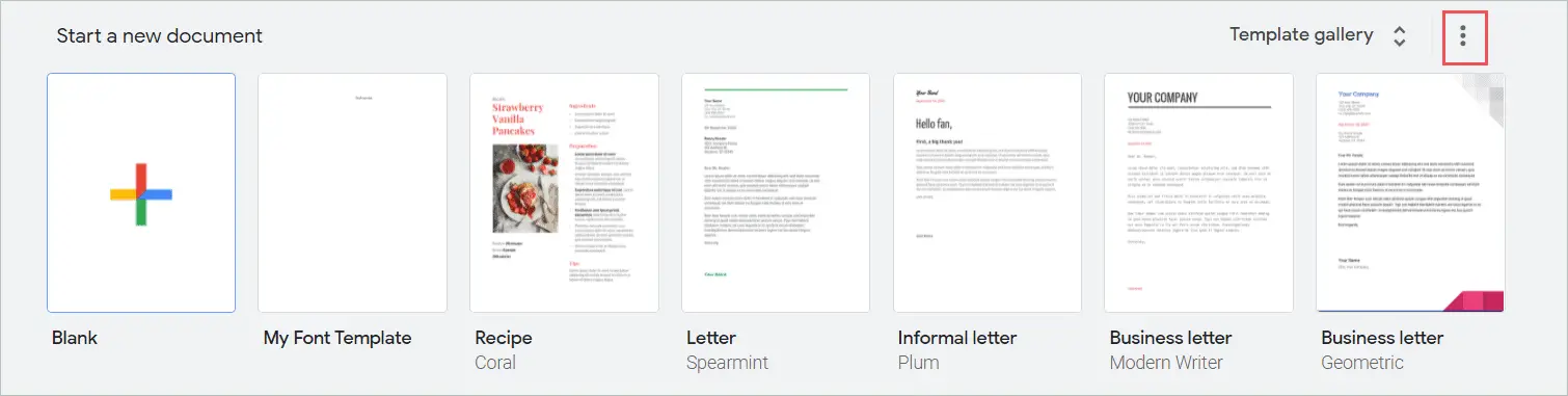 Click on the three vertical dots