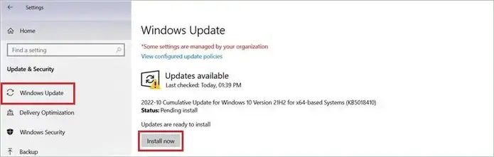 Click Install now