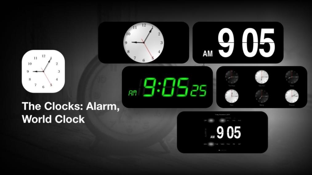 The Clocks: Alarm, World Clock