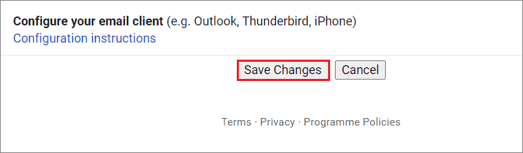 Save changes to fix disappearing emails in Gmail