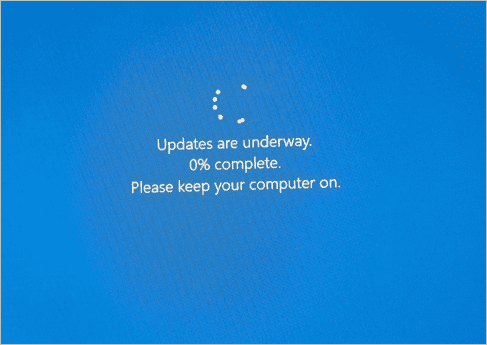 Upgrade to Windows 11 is underway screen