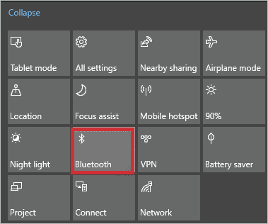 Windows 10 Bluetooth Not Showing In Action Center