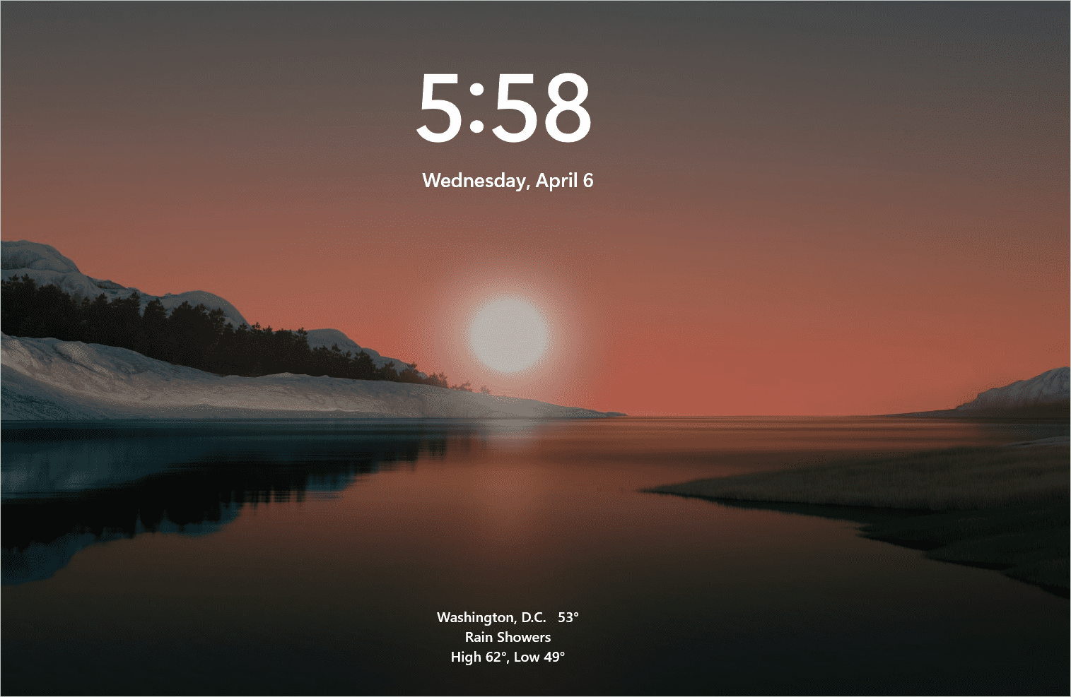 Windows 11 lock screen