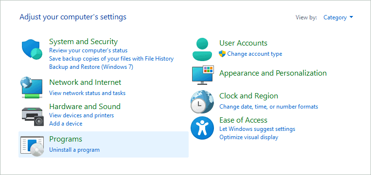 Windows 11 Settings Control Panel