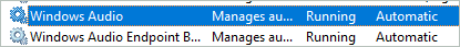 Windows Audio Services