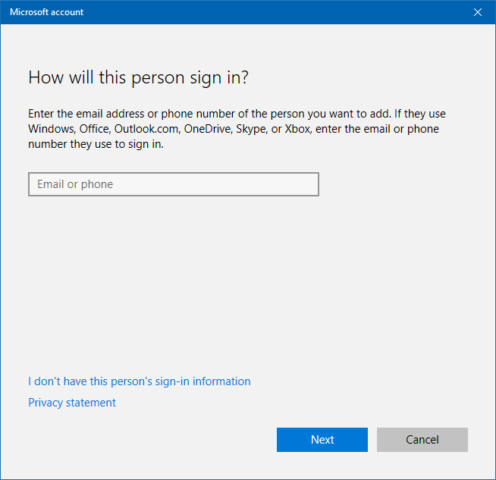 create new user account when Windows 10 taskbar not working