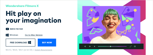 Wondershare Filmora X best youtube video editor
