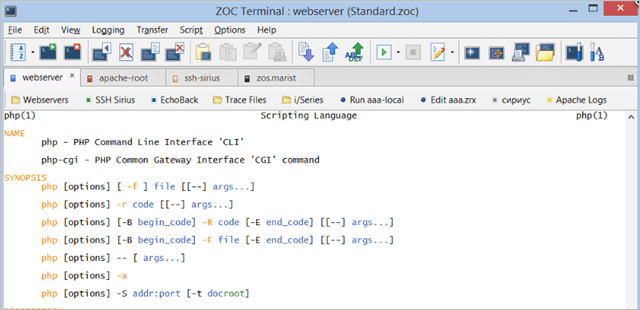 ZOC terminal emulator