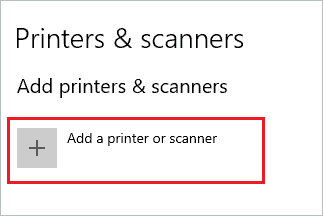 Add a printer or scanner