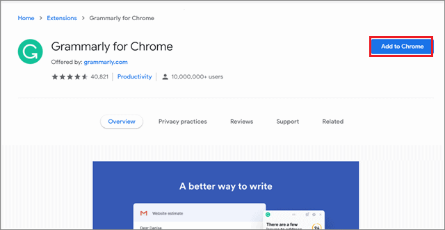 Grammarly for Google docs