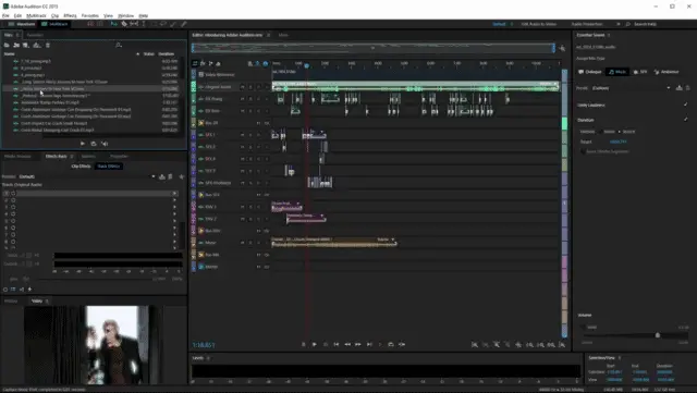 Adobe Audition with music tempos