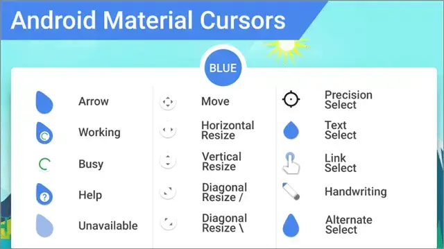 Android Material Cursors Mouse Cursor