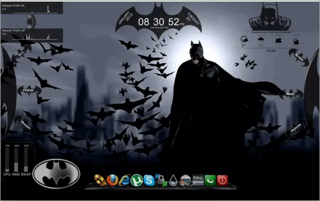 batman-rainmeter-skin