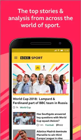bbc sport sports app