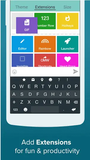best android keyboard app fleksy1