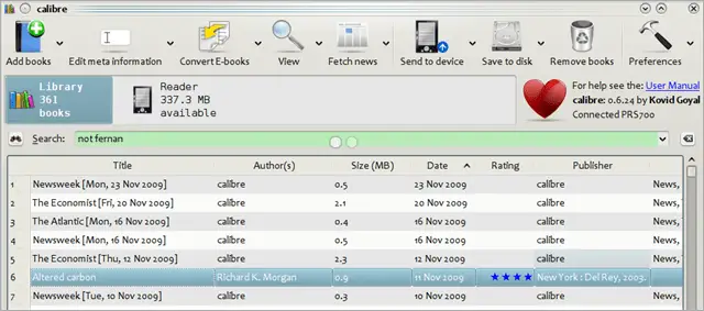 calibre epub reader windows 10