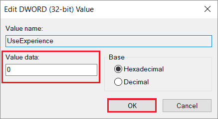 check the dword value  to fix Windows 10 Right Click Is Not Working