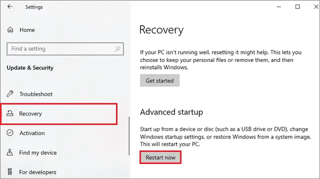click on restart now under advanced setup if mobile hotspot not working