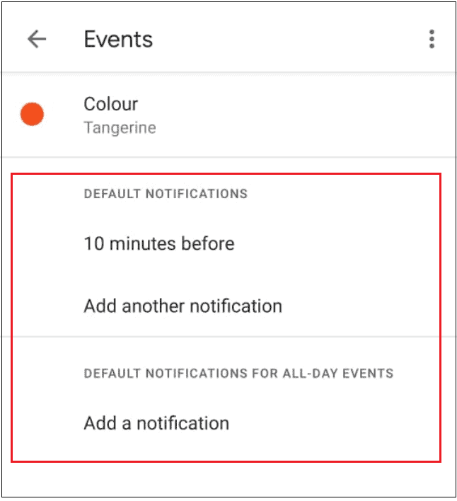 Edit notifications