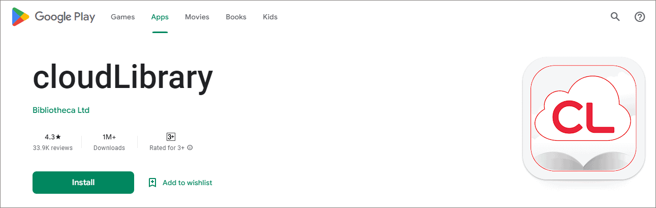 cloudLibrary by Bibliotheca Ltd
