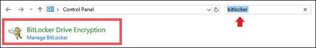 bitlocker control panel encrypt thumb drive