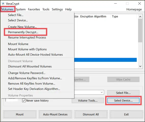 decrypt thumb drive