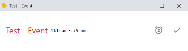 Desktop notification