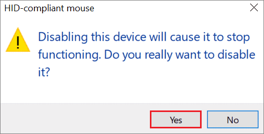 device manager disable the touchpad