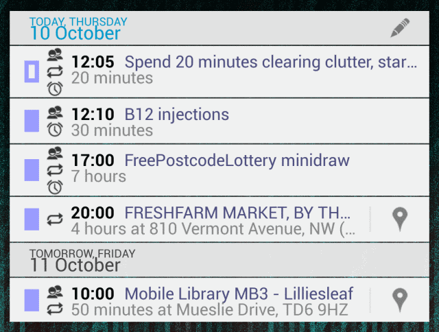 Indify calendar widget serymay