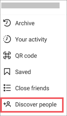 discover people on instagram