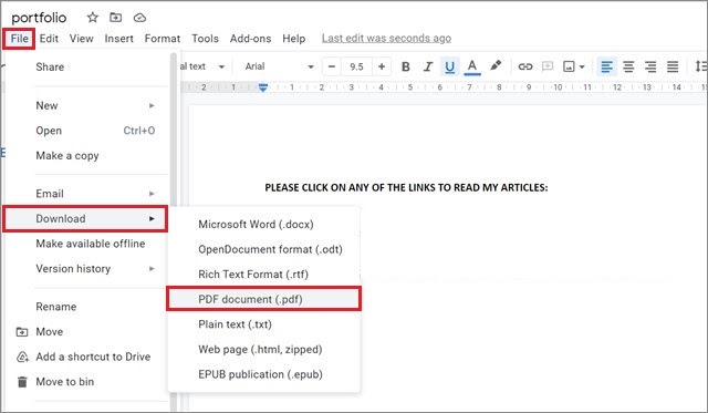 Modifier et télécharger le document Word