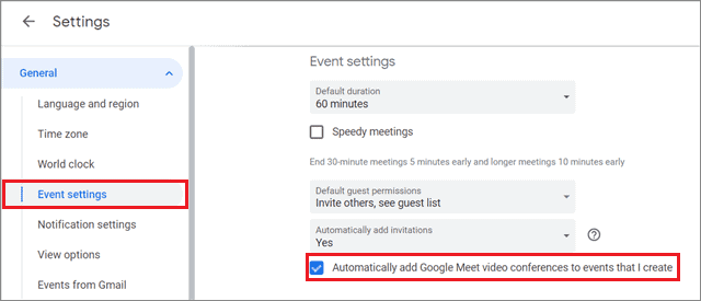 Add Gmail events automatically for how to organize Gmail