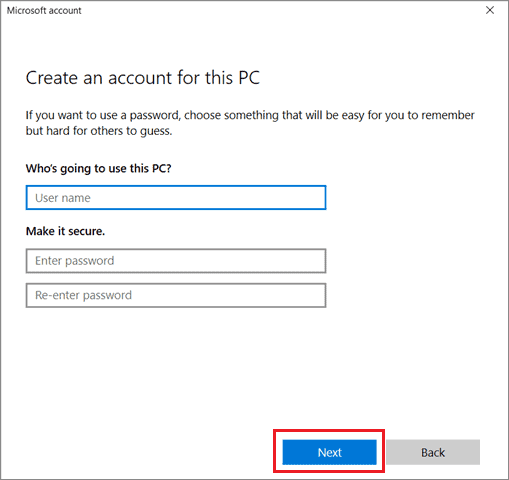 Enter your credentials and click on Next