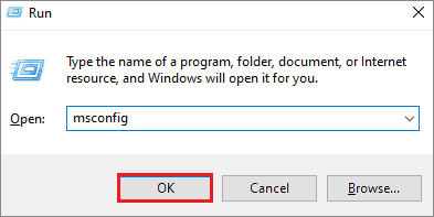 enter msconfig and click ok 6