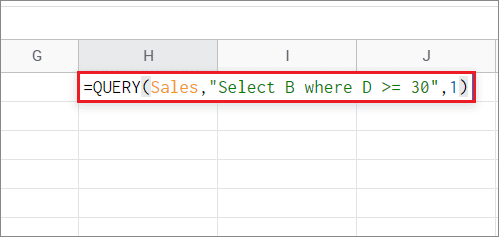Enter the WHERE function