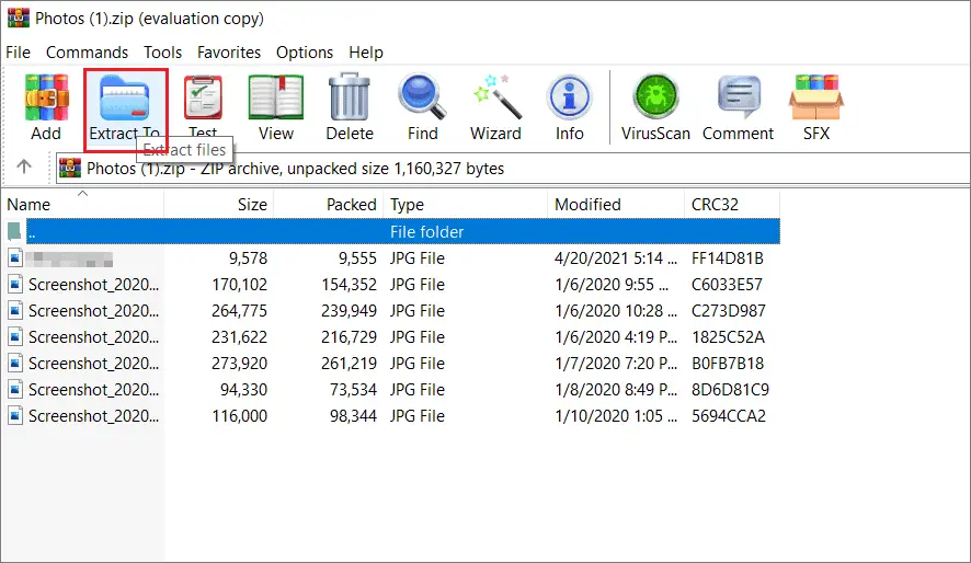 Extract the ZIP file