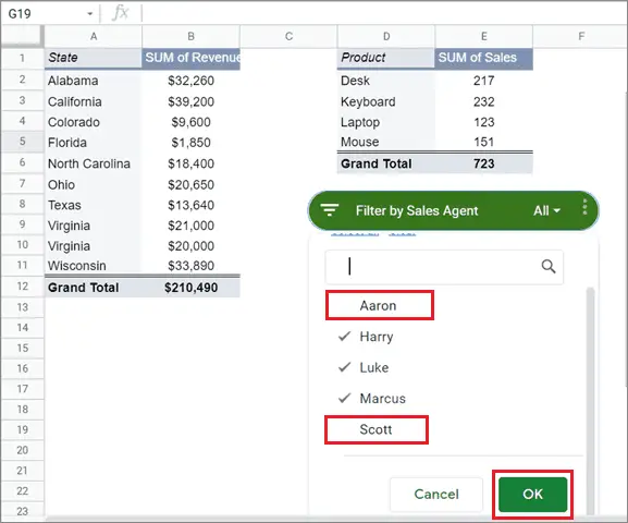Uncheck the unrequired options and click OK