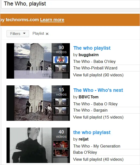 Finding playlists in Youtube. finding-playlists-in-youtube