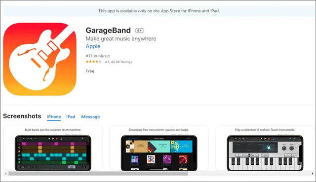 garageband app for great music