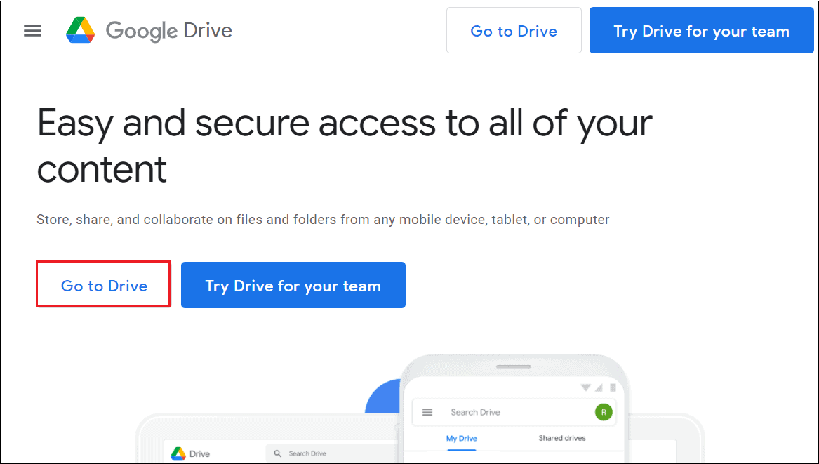 Open Google Drive 