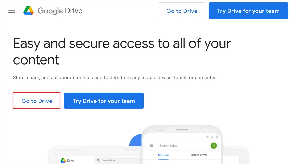 Open Google Drive 