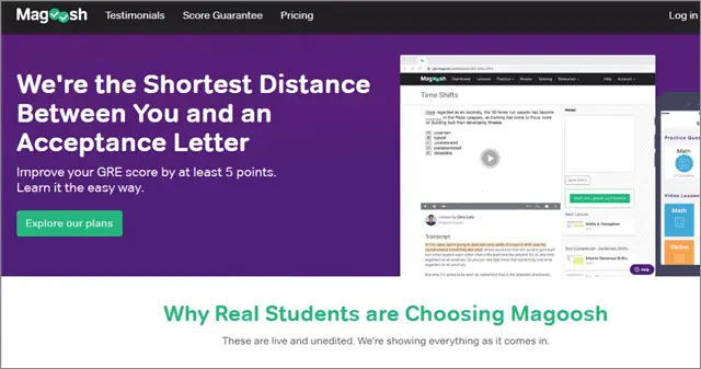 gre online prep course from magoosh