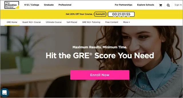 gre online prep from princeton review