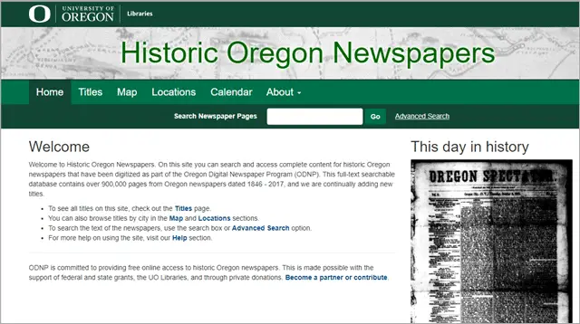 historic oregon old newspaper articles