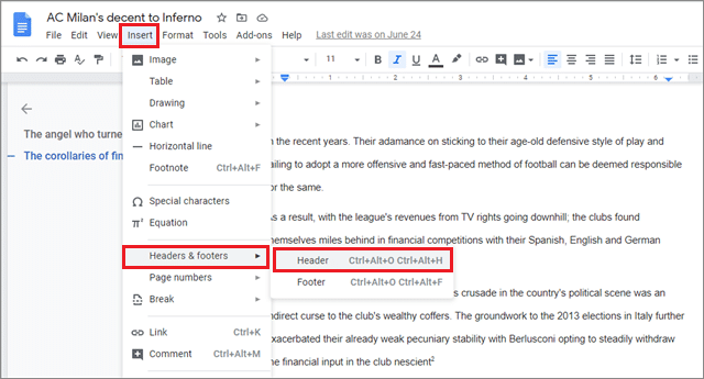 how to insert watermark google docs