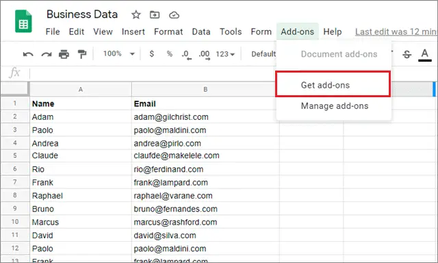 Get Add-ons to remove duplicates in google sheets