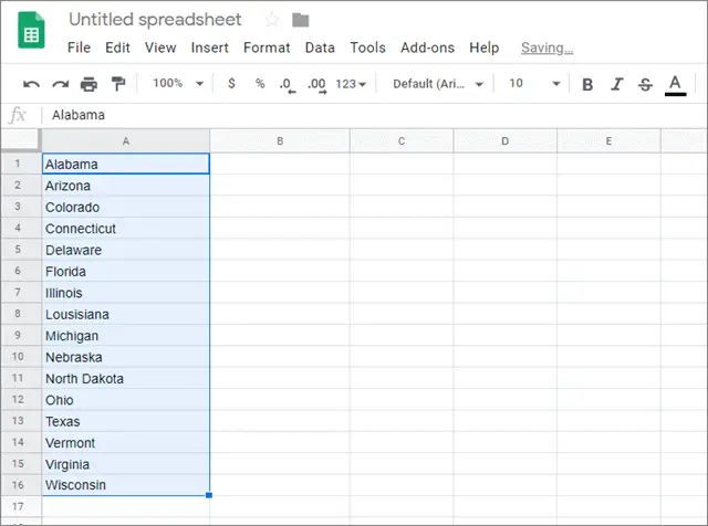 how to sort google docs content in alphabetical order