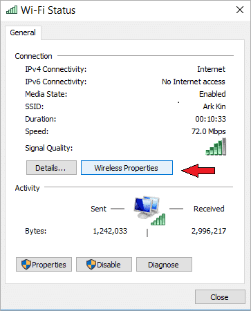 how to find wifi password on windows